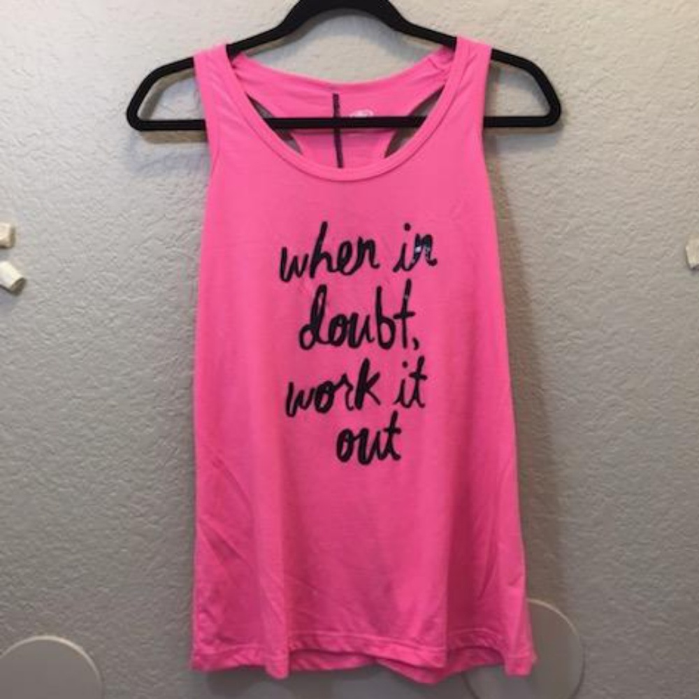 Workout Razorback Tank(Size Medium)